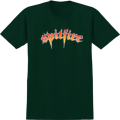 Camiseta Spitfire Script Green. Produto original e importado. Camiseta manga curta. Costas lisa. Sem costuras laterais.