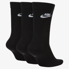 Meia Nike SB Essential Crew Black - 3 pares (39- 43) - comprar online