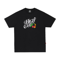 Camiseta preta da marca High Cherry Black. Confeccionada em 100% algodão. Logo em silk na parte da frente.