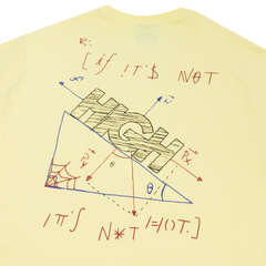 Camiseta High Physics Soft Yellow - Ratus Skate Shop