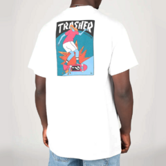 Camiseta Thrasher Hurricane White. Cor: Branco. Material: Malha 100% Algodão. Maior durabilidade.