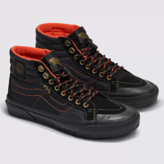 Ténis Vans Skate Sk8-Hi Spitfire Black Flame. Durabilidade aumentada. Cabedal totalmente redesenhado.