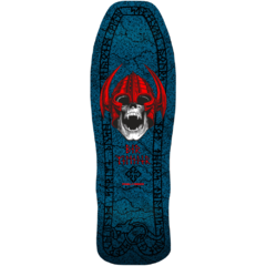 Shape Maple Powell-Peralta Welinder Nordic Skull Azul 9.625". Deck Old School com gráfico clássico da caveira nórdica.