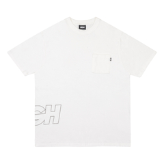 Camiseta High Work Outline Logo White. Confeccionada em 100% algodão. Estampa em silk. Gola careca canelada.