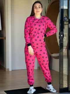 Pijama Longo Bulldog - Pink na internet