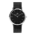 Relógio Minimalista Pulseira Preta Houston Silver 40mm