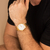 Relógio Dourado Belmont Gold 40mm na internet