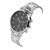 Relógio Masculino Chrono Black Silver 42mm - comprar online