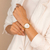 Relógio Feminino Dourado Madison Gold 32mm - loja online
