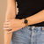 Relógio Feminino Pulseira Dourada Belmont Black Gold 32mm na internet
