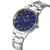 Relógio Masculino Pulseira Prata Fundo Azul Belmont Blue Silver 40mm - loja online