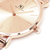 relógio minimalista feminino pulseira aço todo em rose gold