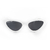 Óculos de Sol Clássico Gatinho Belle Black White