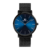 Relógio Minimalista Pulseira Preta Houston Full Blue 40mm