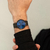 Relógio Minimalista Pulseira Preta Houston Full Blue 40mm - comprar online