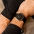 Relógio Masculino Preto Pulseira De Couro Murray Black Hill 40mm na internet
