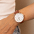 Relógio Minimalista Marrom Pulseira de Couro Bronx Rosé Gold 40mm - Saint Germain - Relógios Masculinos e Femininos
