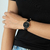 Relógio Feminino Preto Pulseira De Couro Murray Black Rosé Gold 32mm - comprar online