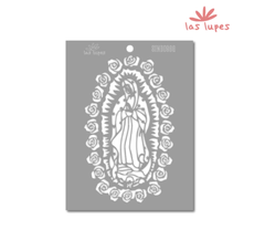 VIRGEN DE GUADALUPE - STENCIL CARTEL STND098 CODIFICADO X 5 UND