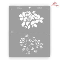 STENCIL HIBISCUS DOBLE REGISTRO STNJ071I CODIFICADO X 5 UND