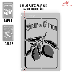 STENCIL STND0115M Sirop Citron DOBLE REGISTRO en internet