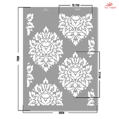 DECO STENCIL DAMASCOS STNL011S - LasLupesPDV