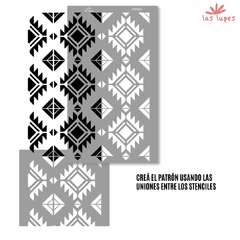 DECO STENCIL AZTECA STNL055Q - LasLupesPDV