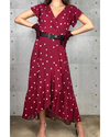 Vestido YARA envelope Midi POA BORDO