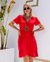 Vestido Envelope Paty Curto Vermelho