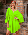 Vestido Kimono Verde Lima