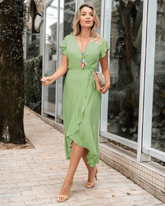 Vestido Envelope Midi Yara MENTA