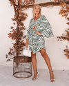 Vestido Kimono Suzy ZEBRA VERDE