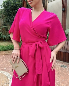 Vestido Tati Envelope Longo Pink