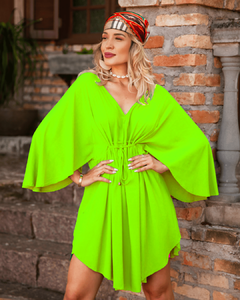 Vestido Kimono Verde Lima