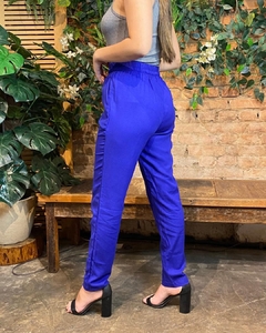 Calça Jogger Linho Florinda AZUL BIC