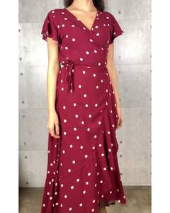 Vestido YARA envelope Midi POA BORDO