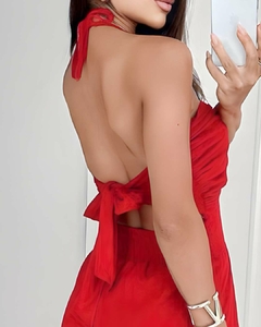 Vestido Livia Linho Vermelho