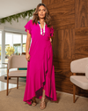 Vestido Envelope Midi Yara Pink