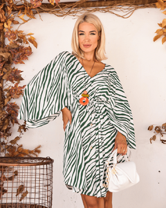 Vestido Kimono Suzy ZEBRA VERDE