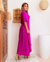 vestido-jane-envelope-longo-manga-curta-fucsia