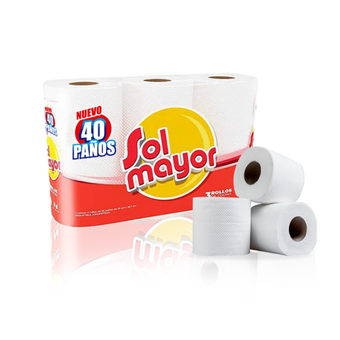 Promo - Rollo cocina Sol Mayor + Papel higiénico x 48