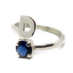 Anillo Inicial con Piedra Círculo - tienda online