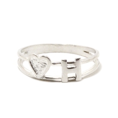 Anillo Inicial Corazón solo Plata 925 - comprar online