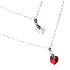 Imagen de Collar Italiano + Cristal Corazón Chico