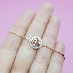 Pulsera Italiana 18 - Árbol Rosé - comprar online