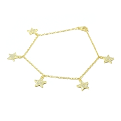 Pulsera Italiana 56 - Estrellas Doradas