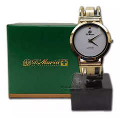 Reloj D'mario Ze3180 Para Caballero Pulso Dorado Original