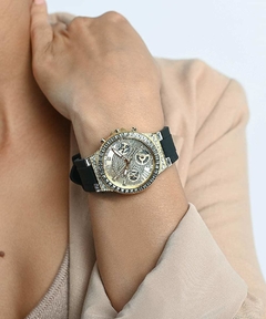 Reloj Guess Moonlight Gw0257l1 Mujer Negro - tienda online