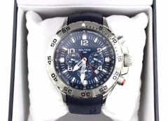 Reloj Nautica N14555g Hombre Goma Azul Cronografo Original - tienda online