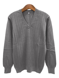 8800-T /Escote V Trenzado Hombre - Switch Sweaters